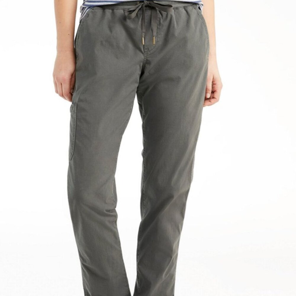 LL Bean Pull-on Rip Stop Pants, Slim Leg